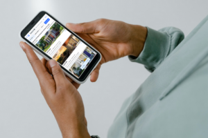viewing Zillow on smartphone