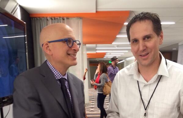 Seth Godin and Jon Yourkin after keynote